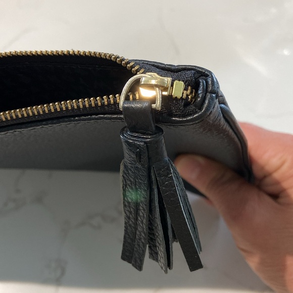 Kate Spade New York black leather pouch or clutch. New. - Picture 8 of 8